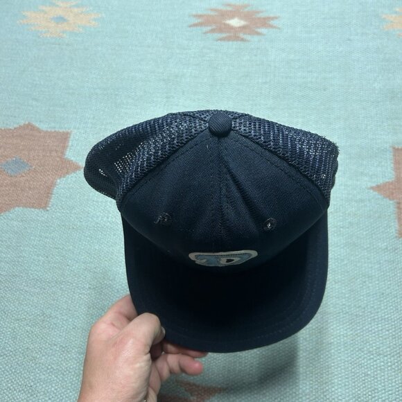 Vintage 80s trucker hat mesh cap new era Philadelphia Phillies P logo blue snap - Picture 3 of 9